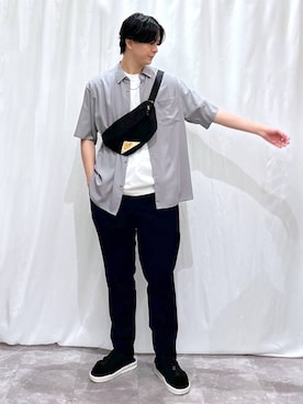 「アイテム（サンダル）」を使った、kazuoさん（メンズ・182cm・20代）の夏コーディネート