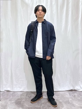 「アイテム（バックパック/リュック）」を使った、kazuoさん（メンズ・182cm）の秋コーディネート