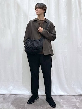 「アイテム（スウェット）」を使った、kazuoさん（メンズ・182cm）の秋コーディネート