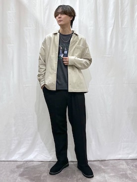 「GLOBAL WORK（グローバルワーク）のアイテム（トップス）」を使った、kazuoさん（メンズ・182cm）の秋コーディネート