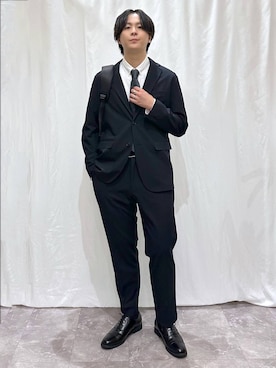 「アイテム（フォーマルスーツ/小物）」を使った、kazuoさん（メンズ・182cm・20代）の秋コーディネート