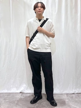 「GLOBAL WORK（グローバルワーク）のアイテム（パンツ）」を使った、kazuoさん（メンズ・182cm）の夏コーディネート