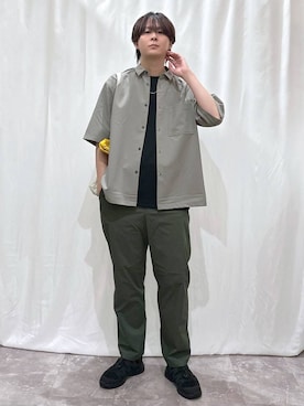 「アイテム（エコバッグ/サブバッグ）」を使った、kazuoさん（メンズ・182cm）の春コーディネート