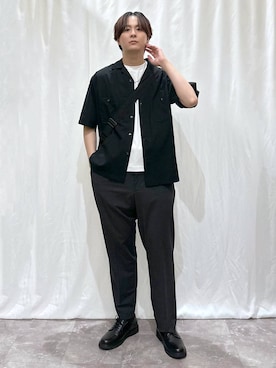 「GLOBAL WORK（グローバルワーク）のアイテム（パンツ）」を使った、kazuoさん（メンズ・182cm）の夏コーディネート