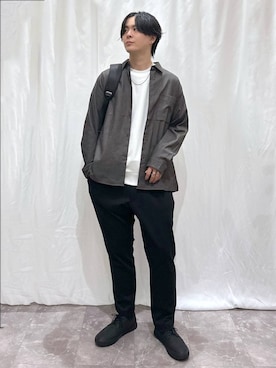 「アイテム（バックパック/リュック）」を使った、kazuoさん（メンズ・182cm）の秋コーディネート