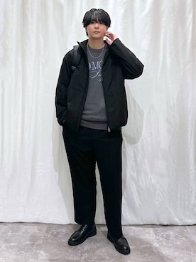 「アイテム（バックパック/リュック）」を使った、kazuoさん（メンズ・182cm・20代）の冬コーディネート