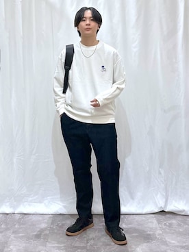 「アイテム（バックパック/リュック）」を使った、kazuoさん（メンズ・182cm）の秋コーディネート