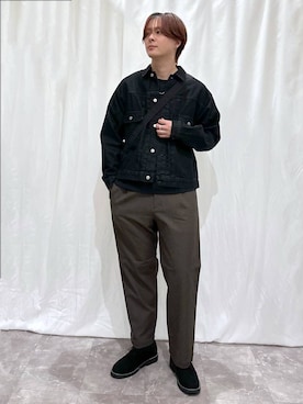 「GLOBAL WORK（グローバルワーク）のアイテム」を使った、kazuoさん（メンズ・182cm）の春コーディネート