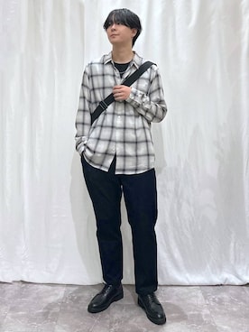「アイテム（その他シューズ）」を使った、kazuoさん（メンズ・182cm）の秋コーディネート