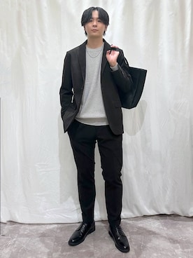 「アイテム（その他シューズ）」を使った、kazuoさん（メンズ・182cm）の秋コーディネート