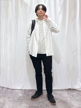 「アイテム（バックパック/リュック）」を使った、kazuoさん（メンズ・182cm・20代）の秋コーディネート
