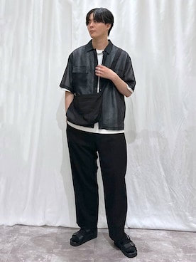 「GLOBAL WORK（グローバルワーク）のアイテム（シューズ）」を使った、kazuoさん（メンズ・182cm）の夏コーディネート