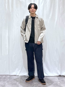 「アイテム（バックパック/リュック）」を使った、kazuoさん（メンズ・182cm）の秋コーディネート