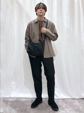 「アイテム（スウェット）」を使った、kazuoさん（メンズ・182cm）の秋コーディネート