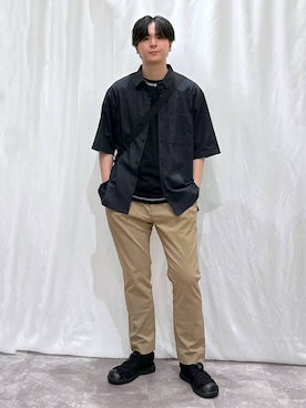 「GLOBAL WORK（グローバルワーク）のアイテム（シューズ）」を使った、kazuoさん（メンズ・182cm）の夏コーディネート