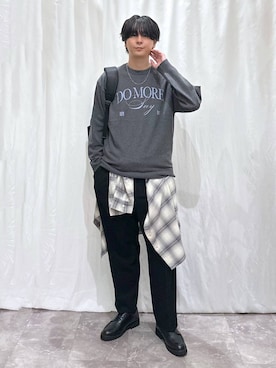 「アイテム（バックパック/リュック）」を使った、kazuoさん（メンズ・182cm・20代）の冬コーディネート