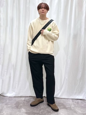 「GLOBAL WORK（グローバルワーク）のアイテム（トップス）」を使った、kazuoさん（メンズ・182cm）の冬コーディネート