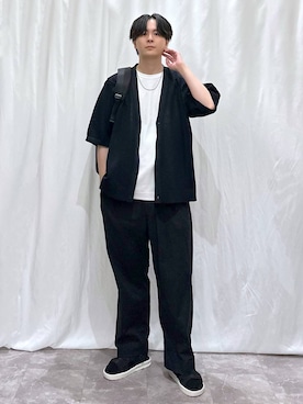 「アイテム（バックパック/リュック）」を使った、kazuoさん（メンズ・182cm）の夏コーディネート