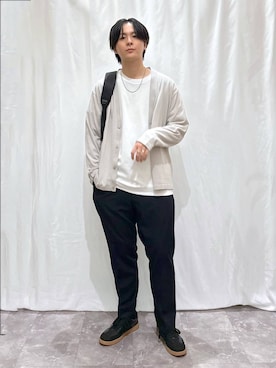 「アイテム（バックパック/リュック）」を使った、kazuoさん（メンズ・182cm）の秋コーディネート