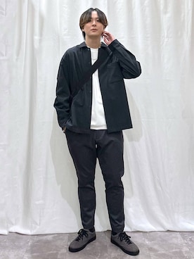 「アイテム（スウェット）」を使った、kazuoさん（メンズ・182cm）の秋コーディネート