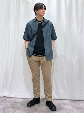「GLOBAL WORK（グローバルワーク）のアイテム（シューズ）」を使った、kazuoさん（メンズ・182cm）の夏コーディネート