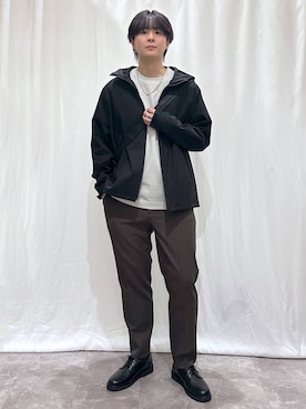 「GLOBAL WORK（グローバルワーク）のアイテム（ブルゾン）」を使った、kazuoさん（メンズ・182cm）の春コーディネート