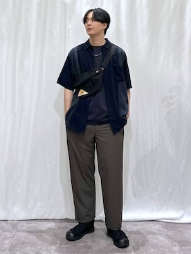 「アイテム（サンダル）」を使った、kazuoさん（メンズ・182cm・20代）の夏コーディネート