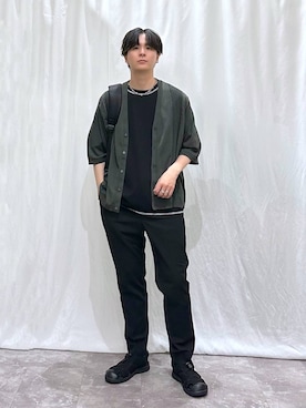 「アイテム（サンダル）」を使った、kazuoさん（メンズ・182cm）の夏コーディネート