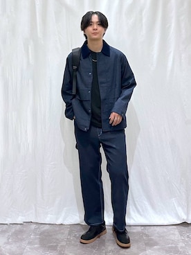 「アイテム（ミリタリージャケット）」を使った、kazuoさん（メンズ・182cm）の秋コーディネート