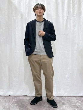 「GLOBAL WORK（グローバルワーク）のアイテム（トップス）」を使った、kazuoさん（メンズ・182cm）の秋コーディネート