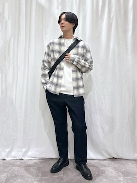 「アイテム（その他シューズ）」を使った、kazuoさん（メンズ・182cm・20代）の秋コーディネート