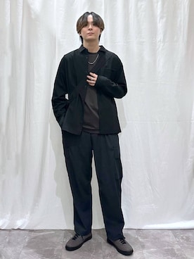 「アイテム（スウェット）」を使った、kazuoさん（メンズ・182cm）の秋コーディネート