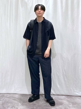 「アイテム（バックパック/リュック）」を使った、kazuoさん（メンズ・182cm）の夏コーディネート