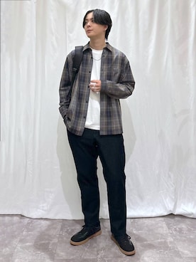 「アイテム（バックパック/リュック）」を使った、kazuoさん（メンズ・182cm）の秋コーディネート