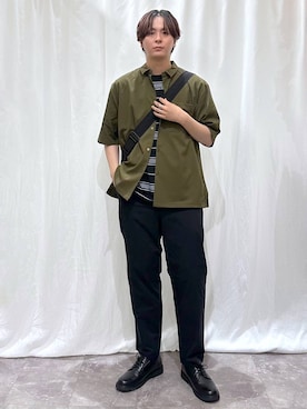 「GLOBAL WORK（グローバルワーク）のアイテム」を使った、kazuoさん（メンズ・182cm）の夏コーディネート