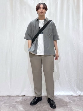 「GLOBAL WORK（グローバルワーク）のアイテム」を使った、kazuoさん（メンズ・182cm）の夏コーディネート