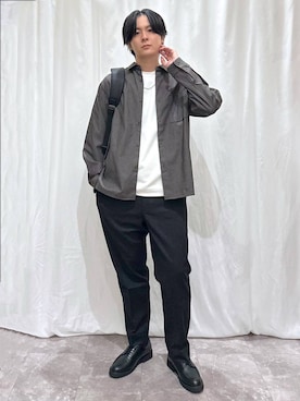 「アイテム（バックパック/リュック）」を使った、kazuoさん（メンズ・182cm・20代）の秋コーディネート