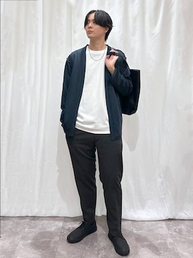 「白Tシャツ」｜kazuoさん（メンズ・182cm・20代）の秋コーディネート