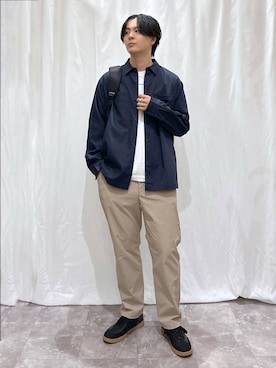 「アイテム（バックパック/リュック）」を使った、kazuoさん（メンズ・182cm）の秋コーディネート