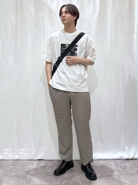 「GLOBAL WORK（グローバルワーク）のアイテム」を使った、kazuoさん（メンズ・182cm）の夏コーディネート