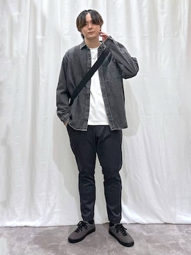 「アイテム（スウェット）」を使った、kazuoさん（メンズ・182cm）の秋コーディネート