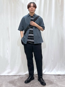 「GLOBAL WORK（グローバルワーク）のアイテム」を使った、kazuoさん（メンズ・182cm）の夏コーディネート