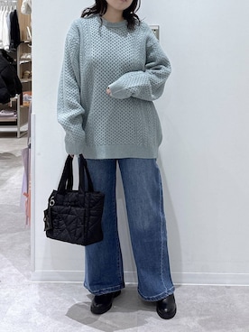 「リラックス」｜かとやまさん（レディース・158cm）の冬コーディネート