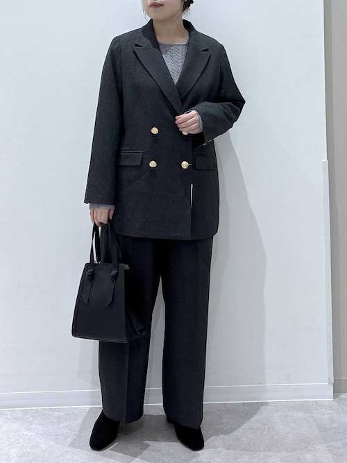 2025AW ウールライクダブルジャケット　テーラード　ダブルジャケット セール】ウールライクテーラードダブルジャケット（その他アウター