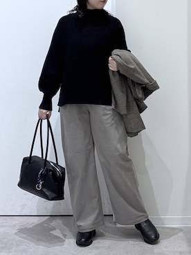 「アイテム（チェスターコート）」を使った、かとやまさん（レディース・158cm・30代）の秋コーディネート