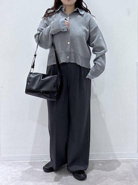 「GLOBAL WORK（グローバルワーク）のアイテム（バッグ）」を使った、かとやまさん（レディース・158cm）の秋コーディネート
