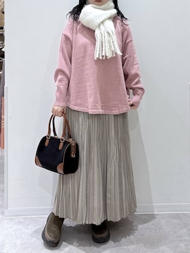 「アイテム（ブーツ）」を使った、かとやまさん（レディース・158cm・30代）の冬コーディネート