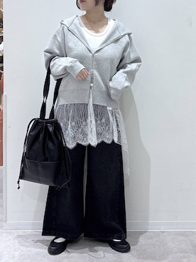 「GLOBAL WORK（グローバルワーク）のアイテム（スニーカー）」を使った、かとやまさん（レディース・158cm）の秋コーディネート