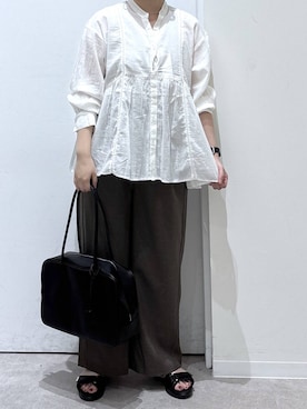 「GLOBAL WORK（グローバルワーク）のアイテム（パンツ）」を使った、かとやまさん（レディース・158cm）の夏コーディネート