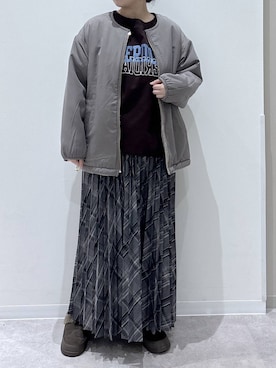 「GLOBAL WORK（グローバルワーク）のアイテム（ブルゾン）」を使った、かとやまさん（レディース・158cm）の秋コーディネート